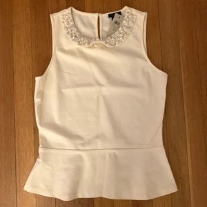 Ann Taylor Peplum Top XS